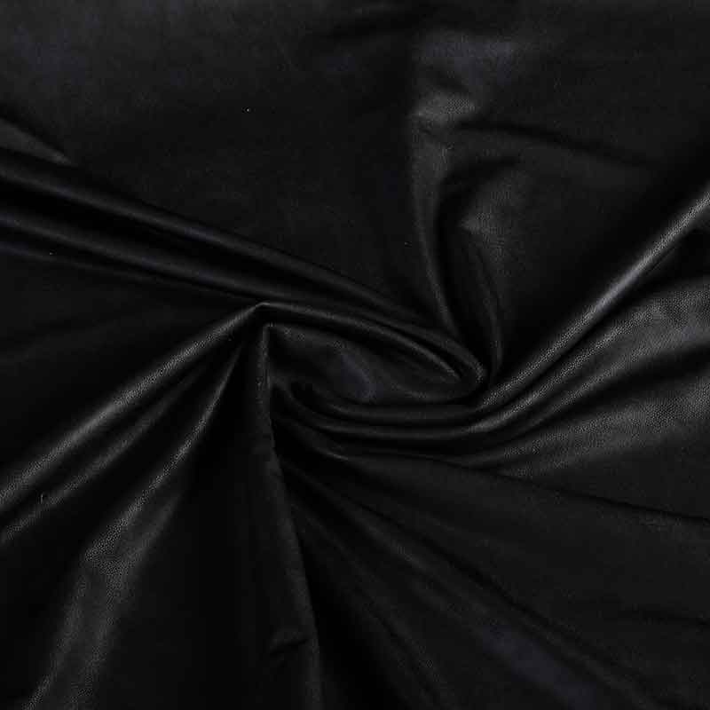 Washed look fabric black