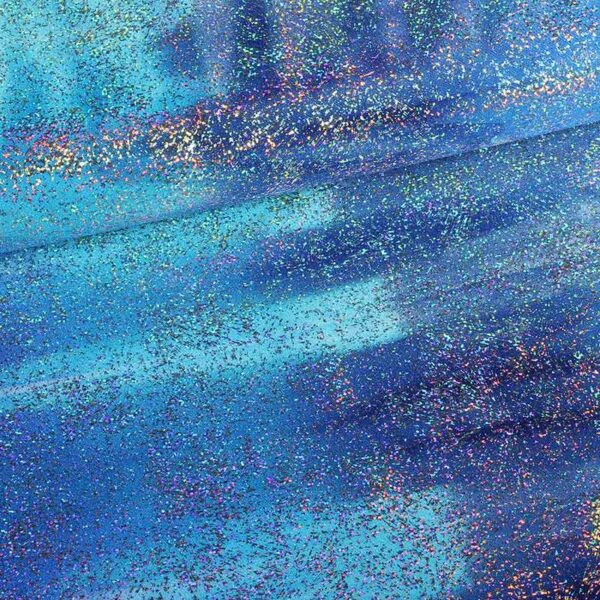 Stretch 4-Way Fabric Tye Dye Multicolor Blue