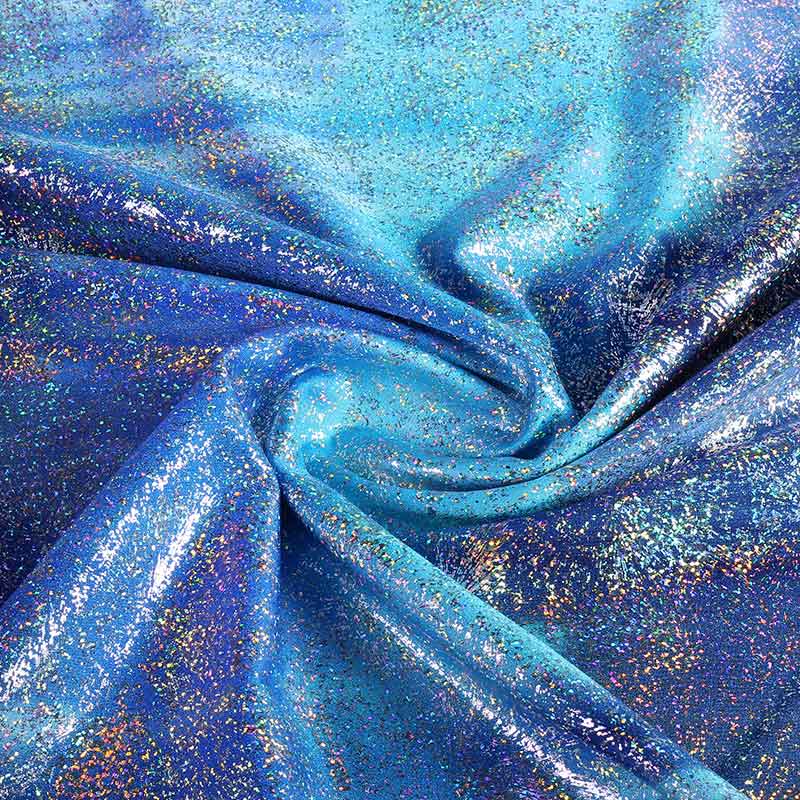 Stretch 4-Way Fabric Tye Dye Multicolor Blue