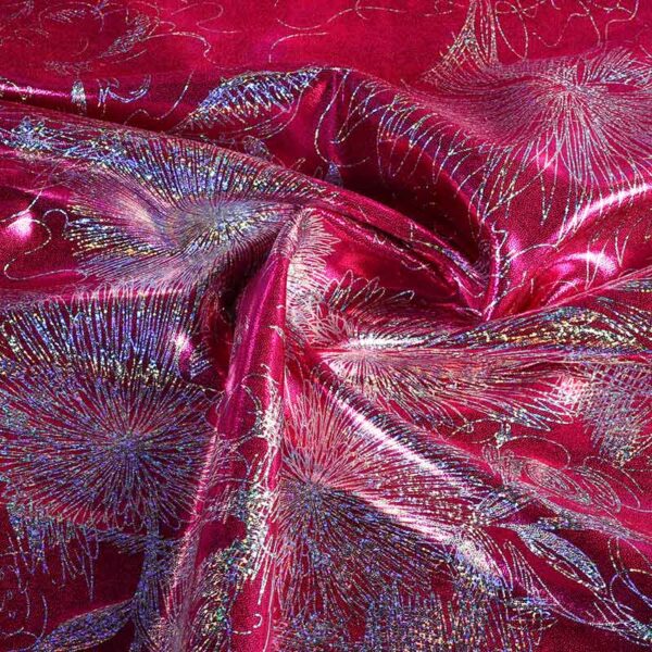 Stretch 4-Way Japan foil fabric fuchsia