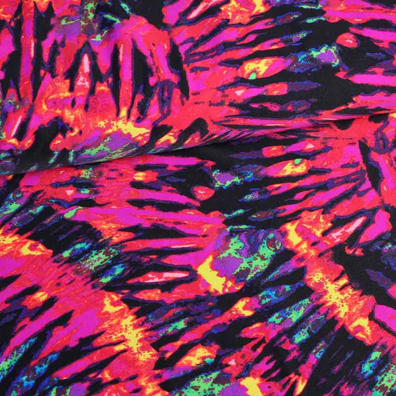 Tricot stretch fabric Bahamas multicolor