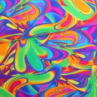 Stretch 4-way fabric fantasy multicolor