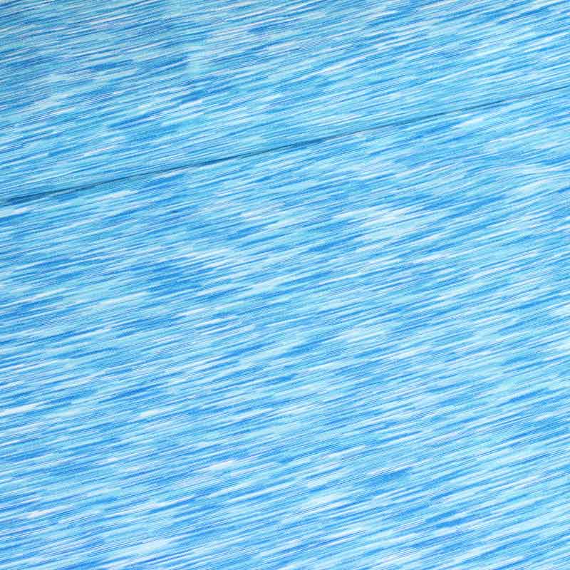 Tricot stretch fabric aqua melange