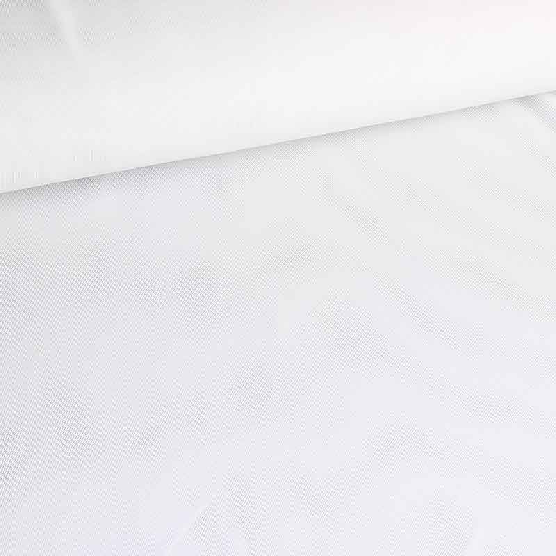 Stretch mesh fabric white