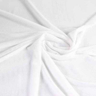 Stretch mesh fabric ecru