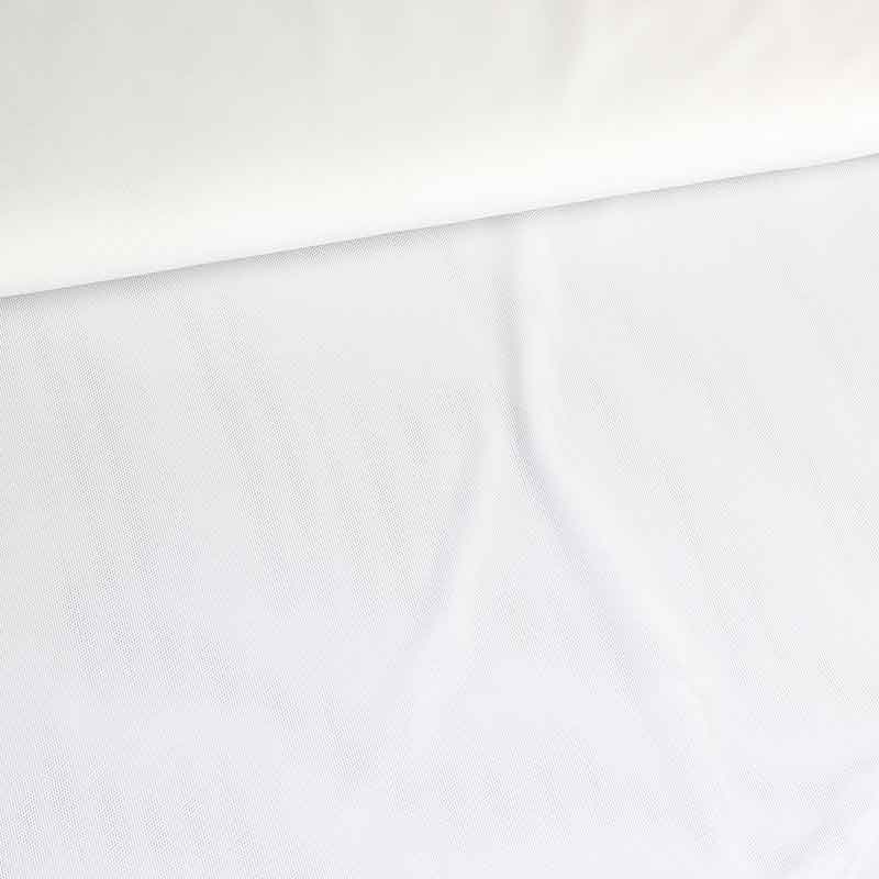 Stretch mesh fabric ecru