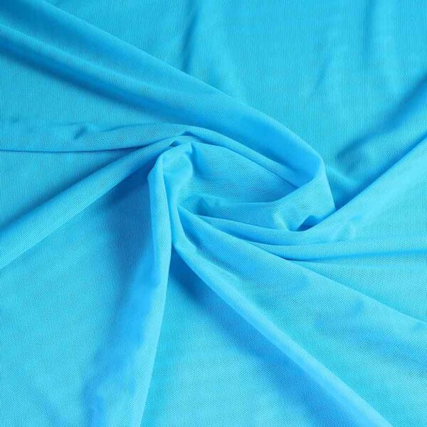Stretch mesh fabric turquoise