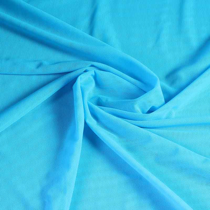Stretch mesh fabric turquoise