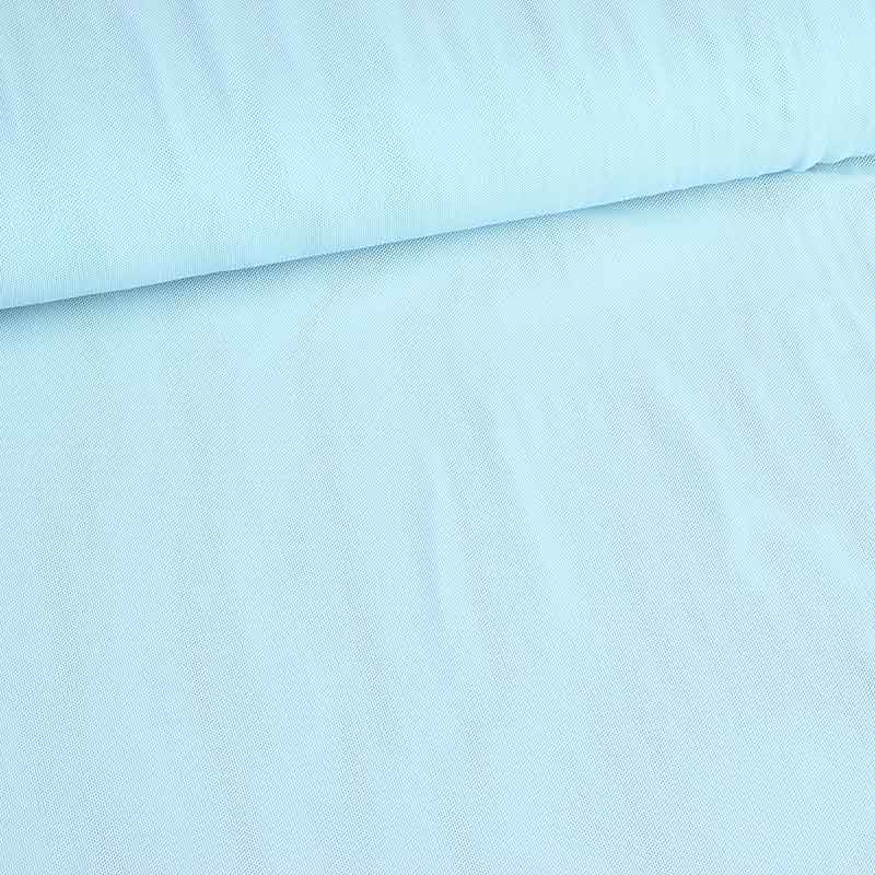 Stretch mesh fabric baby blue