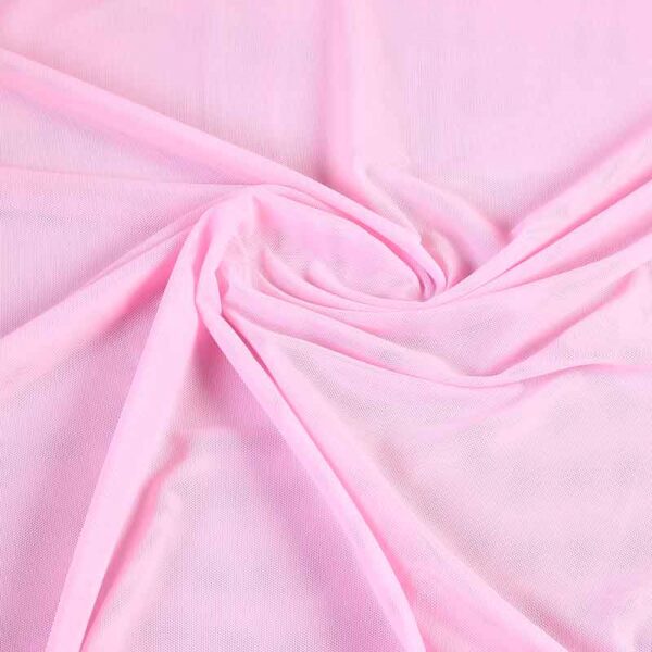 Stretch mesh fabric baby pink