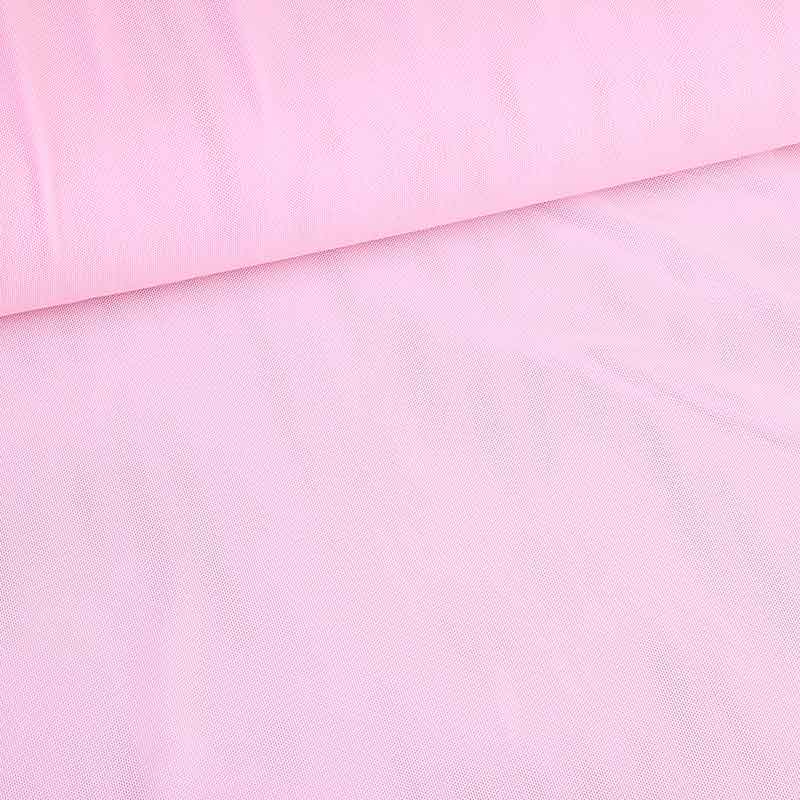 Stretch mesh fabric baby pink