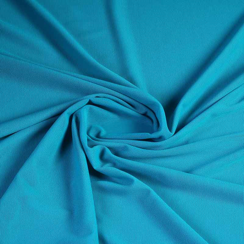 Stretch mesh fabric petrol