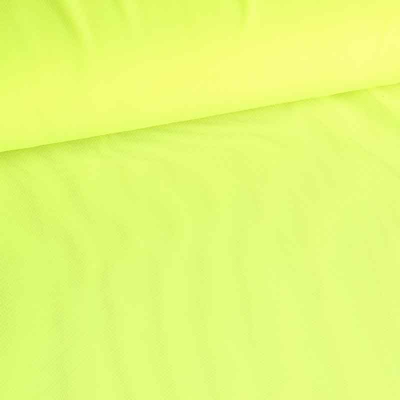 Stretch mesh fabric fluor yellow