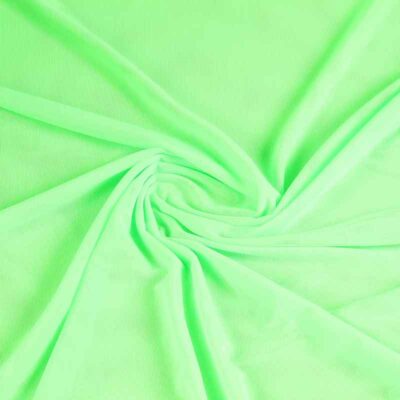 Stretch mesh fabric fluor green