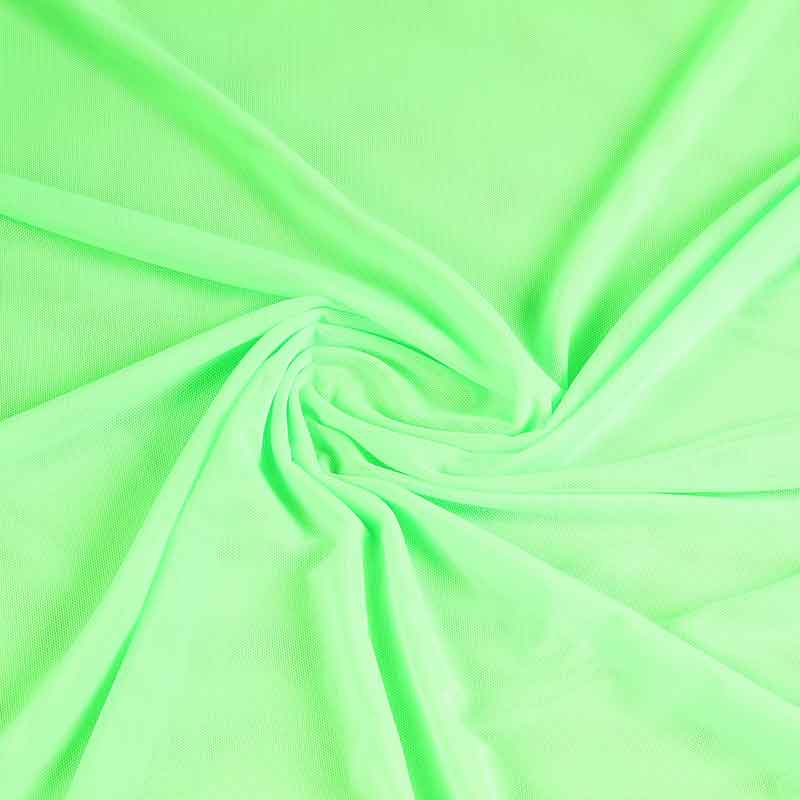 Stretch mesh fabric fluor green