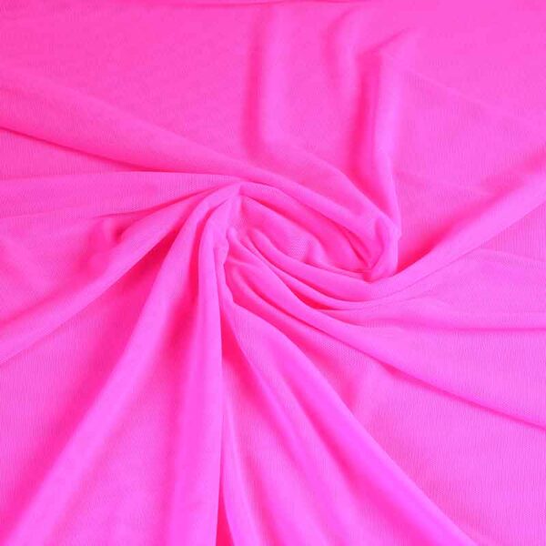 Stretch mesh fabric fluor pink