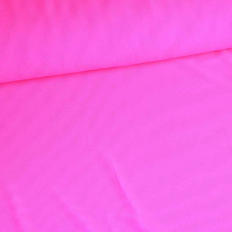 Stretch mesh fabric fluor pink