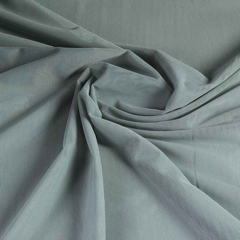 Stretch mesh fabric grey