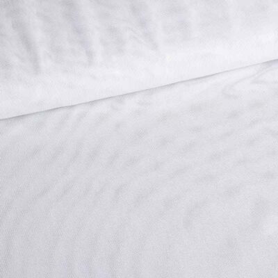 Stretch mesh foil fabric white