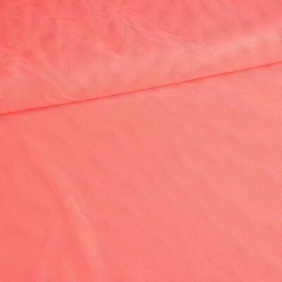 Stretch mesh foil fabric orange