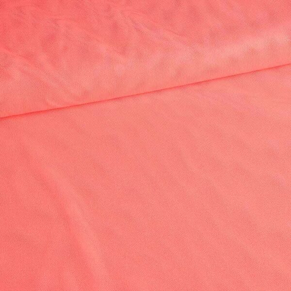 Stretch mesh foil fabric orange