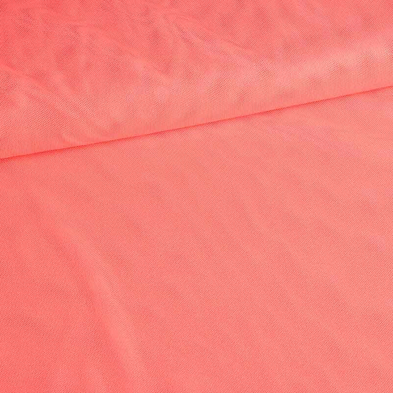 Stretch mesh foil fabric orange