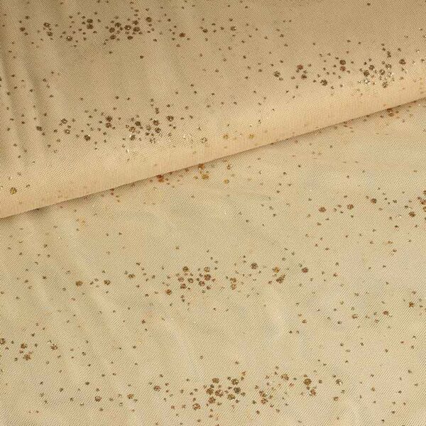 Mesh fabric glitter spot skin tone