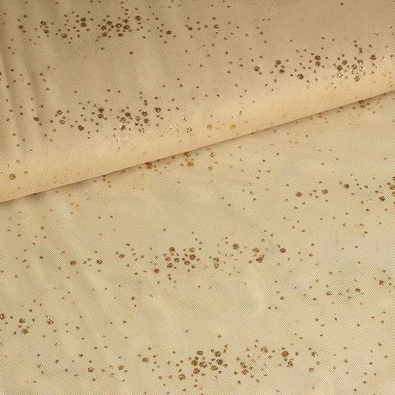 Mesh fabric glitter spot skin tone