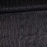 Mesh stof glitter stip zwart