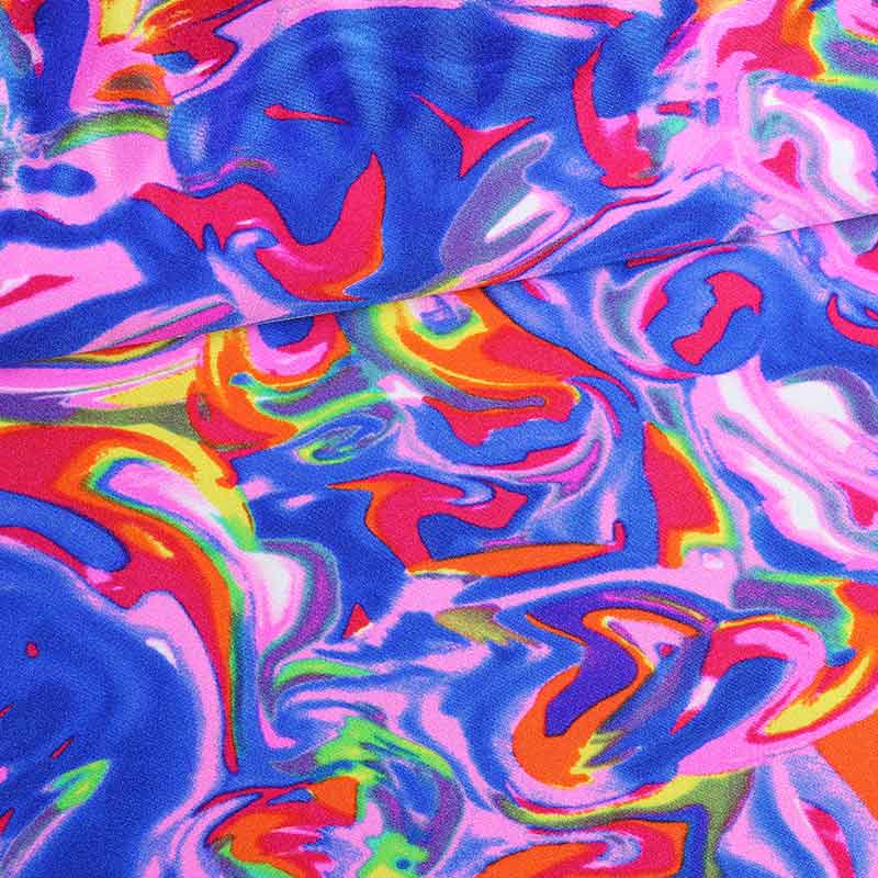 Stretch 4 Way Fabric Fusion Multicolor