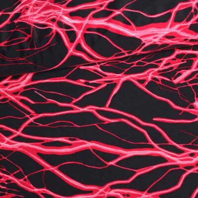 Stretch 4-way fabric lightning red