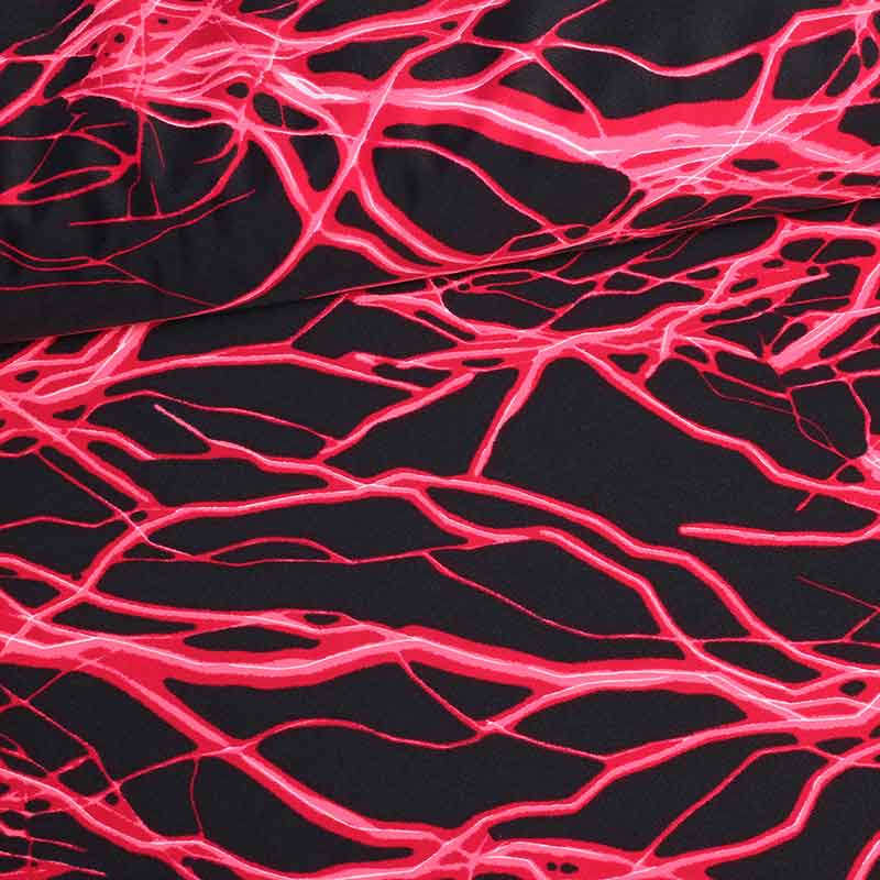 Stretch 4-way fabric lightning red