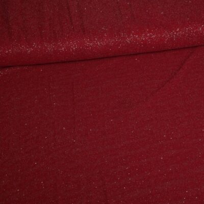 Mesh glitter fabric bordeaux