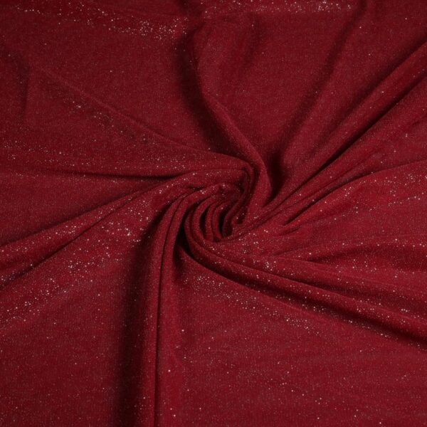 Mesh glitter fabric bordeaux