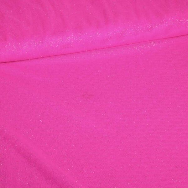 Stretch mesh glitter fabric fuchsia
