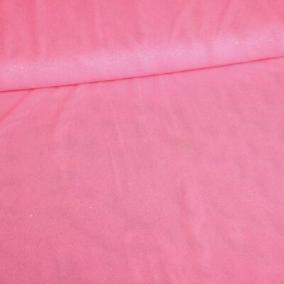 Stretch mesh glitter fabric pink
