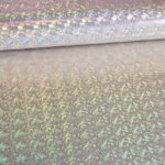 Mystique Deluxe foil hologram stof ecru
