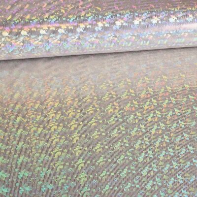 Mystique Deluxe Foil Hologram fabric ecru