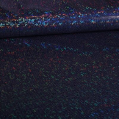 Mystique Deluxe Foil Hologram fabric dark blue