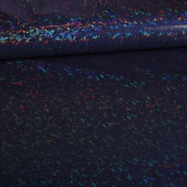 Mystique Deluxe Foil Hologram fabric dark blue