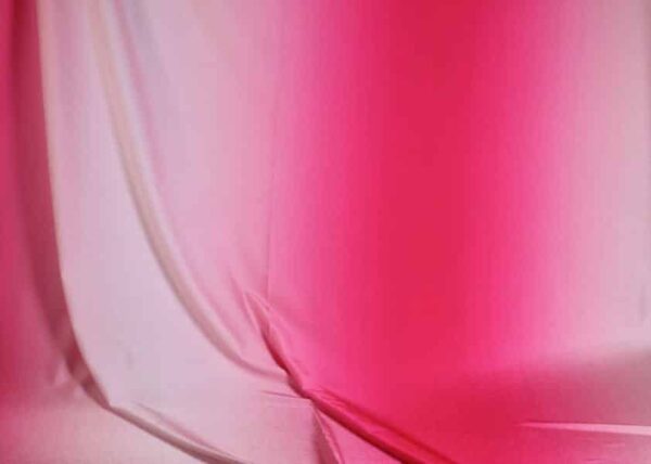 Swimwear fabric ombre fuchsia white