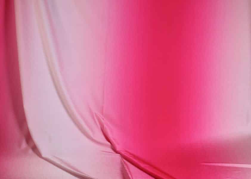 Swimwear fabric ombre fuchsia white
