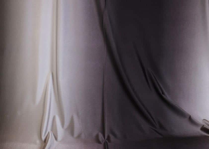 Stretch 4 Way fabric ombre grey white