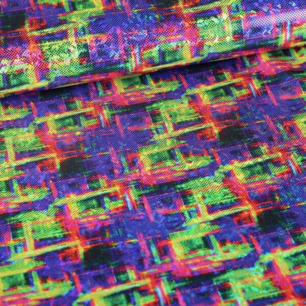 Foil Fantasy Diamond Hologram Fabric