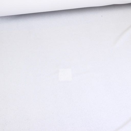 Velvet fabric silver glitter white
