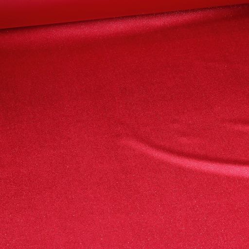 Velvet fabric silver glitter red