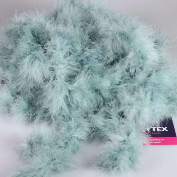 Marabou fabric old green