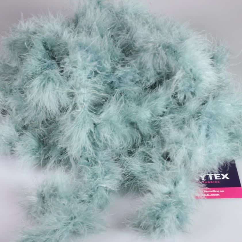 Marabou fabric old green