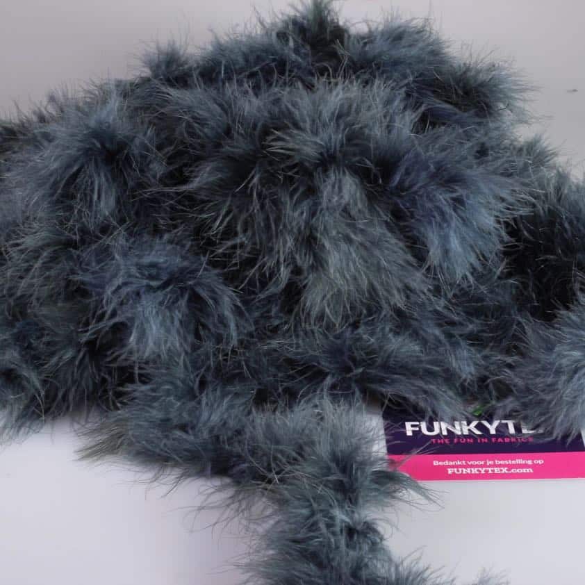 Marabou fabric grey