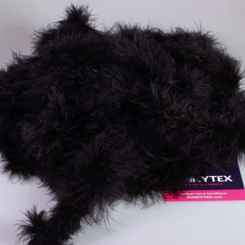 Marabou fabric black